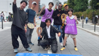 【渋谷区】街が、コートになった日——SANDOFES西参道にソフトフレスコボールが出展しました！